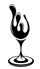 Doodle Of Wine Bottle Outline Drawing