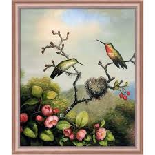 La Pastiche Ruby Throated Hummingbird Wall Art