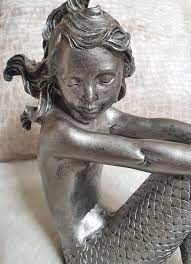 Mermaid Figurine Sitting Copy Of Lladro