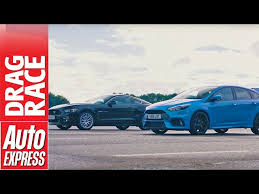 Ford Focus Rs Vs Ford Mustang Drag Race