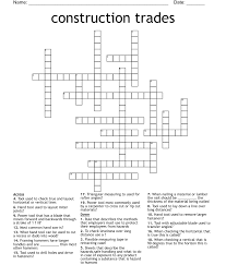 construction trades crossword wordmint