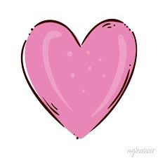 Cute Heart Pink Color Isolated Icon