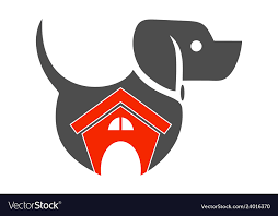 House Dog Logo Icon Concept Design