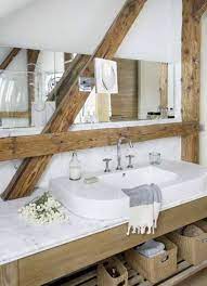 50 bathrooms with exposed wooden beams