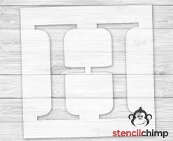 Letter Stencil Monogram Letter Stencil