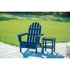 Durogreen Icon Navy Square Plastic Outdoor Side Table