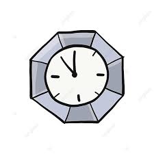Minimalist Clock Artwork Solitary Icon