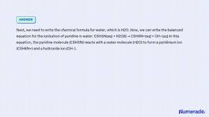 Balanced Equation For The Ionization Of