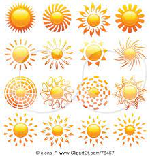 Digital Collage Of Shiny Summer Sun