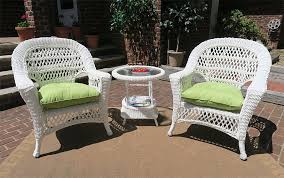 All White Resin Wicker Outdoor Furniture