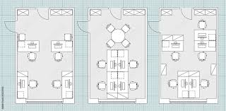 Standard Office Furniture Symbols Set