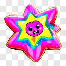 Brightly Colored Star With