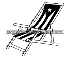 Puerto Rico Rican Beach Chair Flag