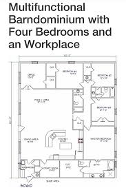 Great Single Story Barndominium Floor Plans