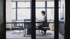 Office Alone Stock Footage Royalty