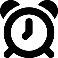 Bell Clock Time Icon In Svg
