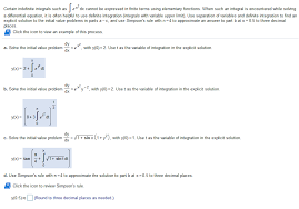 Indefinite Integrals Such As Sf Ex²