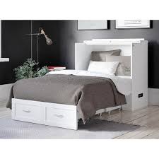 Afi Hamilton White Twin Xl Murphy Bed