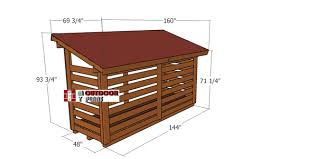 2 cord 4 12 firewood shed plans