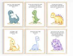 Kids Verse Wall Art Dinosaur