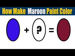 How To Make Maroon Paint Color What