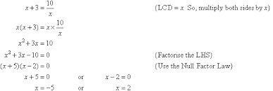 Quadratic Equations Containing Fractions