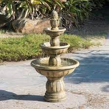 Outdoor Polyresin Freestanding Fountain