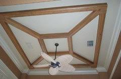 coffered ceiling with wood beams