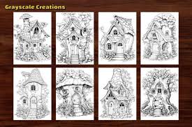 50 Fairy Garden House Coloring Page