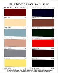 2 Pittsburgh Paint Chip Charts House