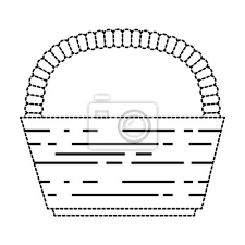 Basket Straw Empty Icon Vector