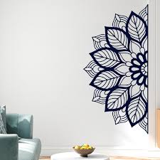 Wall Sticker Yantra Half Mandala