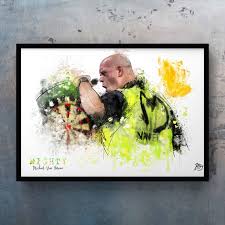 Mvg Michael Van Gerwen Art A4 Wall