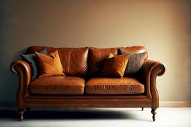 Large Leather Sofa And Brown Leather