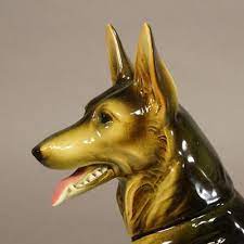 Porcelain Figurine Of German Shepherd