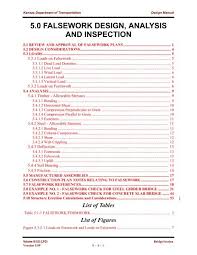 5 0 falsework design ysis and