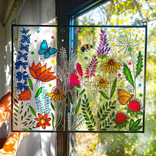 Hand Painted Stained Glass Window