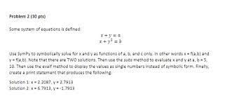 Solved Some System Of Equations Is