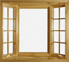 Brown Wooden Window Ilration