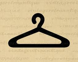 Printable Clothes Hanger Icon Digital