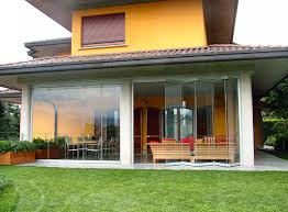 Patio Closed Off With Folding Glass