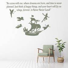 Peter Pan Quote Wall Sticker