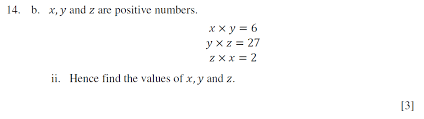 13 Maths Simultaneous Equations