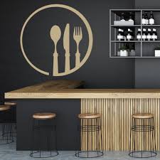 Knife Fork Spoon Cutlery Kitchen Wall