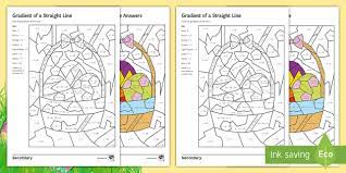Maths Easter Gradient Of A Straight