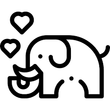Elephant Free Animals Icons