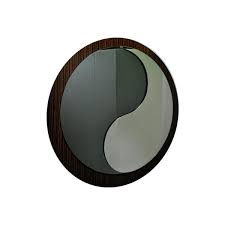Vintage Yin And Yang Mirror 1970s