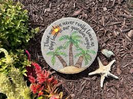 Palm Tree Tropical Painted Stepping