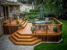 Comfy Backyard Patio Deck Designs Ideas