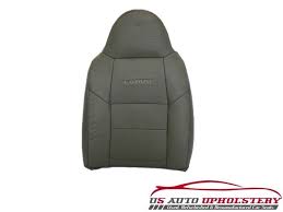 Lean Back Perf Leather Seat Cover Gray